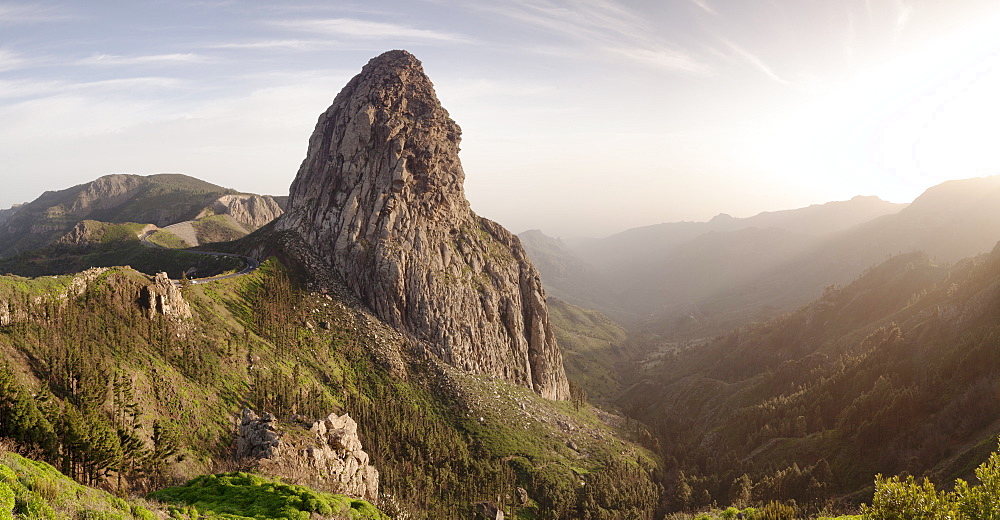 Roque de Agando, Mirador de Roques, Degollada de Agando, La Gomera, Canary Islands, Spain, Europe