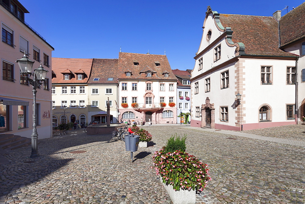 Market Square, Old Town Hall, Endingen, Kaiserstuhl, Breisgau, Black Forest, Baden Wurttemberg, Germany, Europe