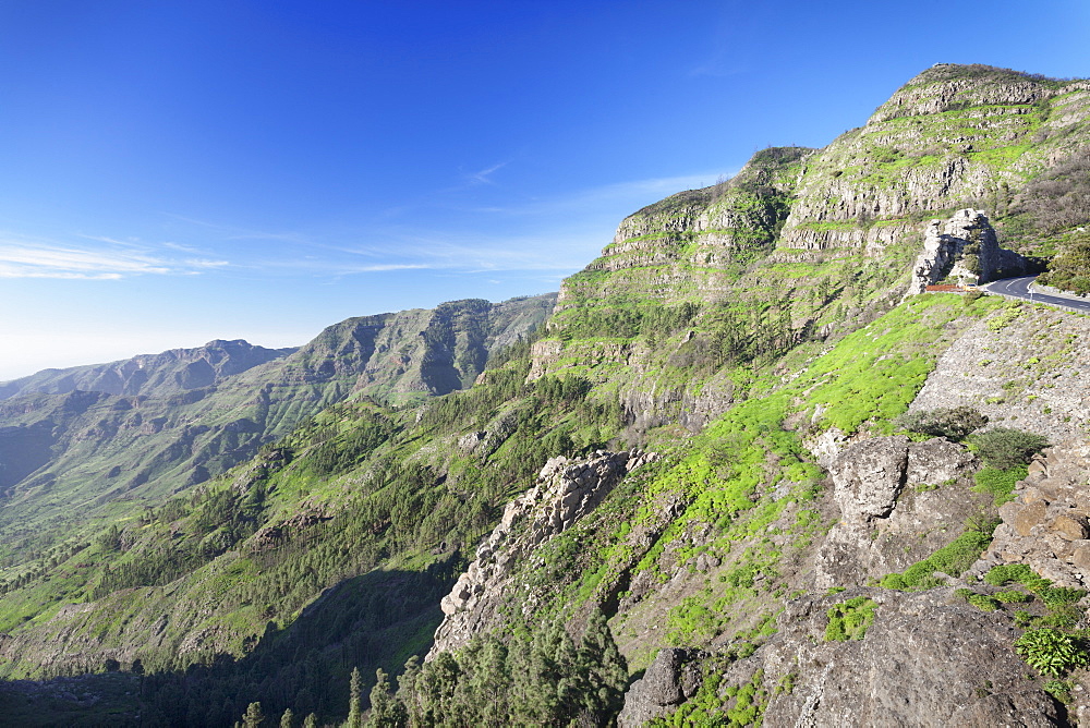 Mirador de Roques, Degollada de Agando, La Gomera, Canary Islands, Spain, Europe