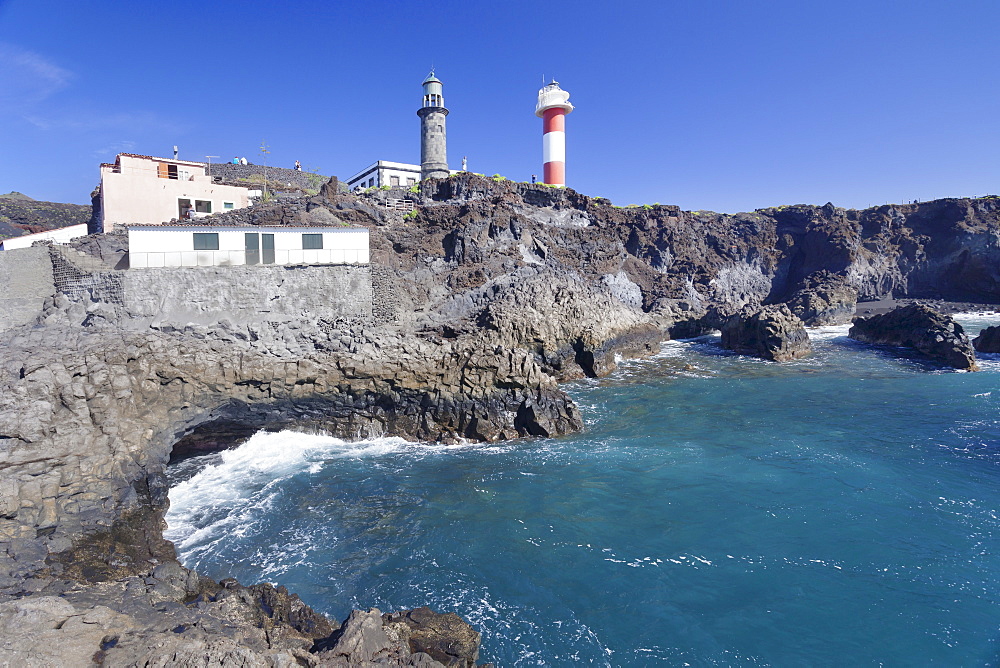 Faro de Fuencaliente lighthouses, Punta de Fuencaliente, La Palma, Canary Islands, Spain, Atlantic, Europe