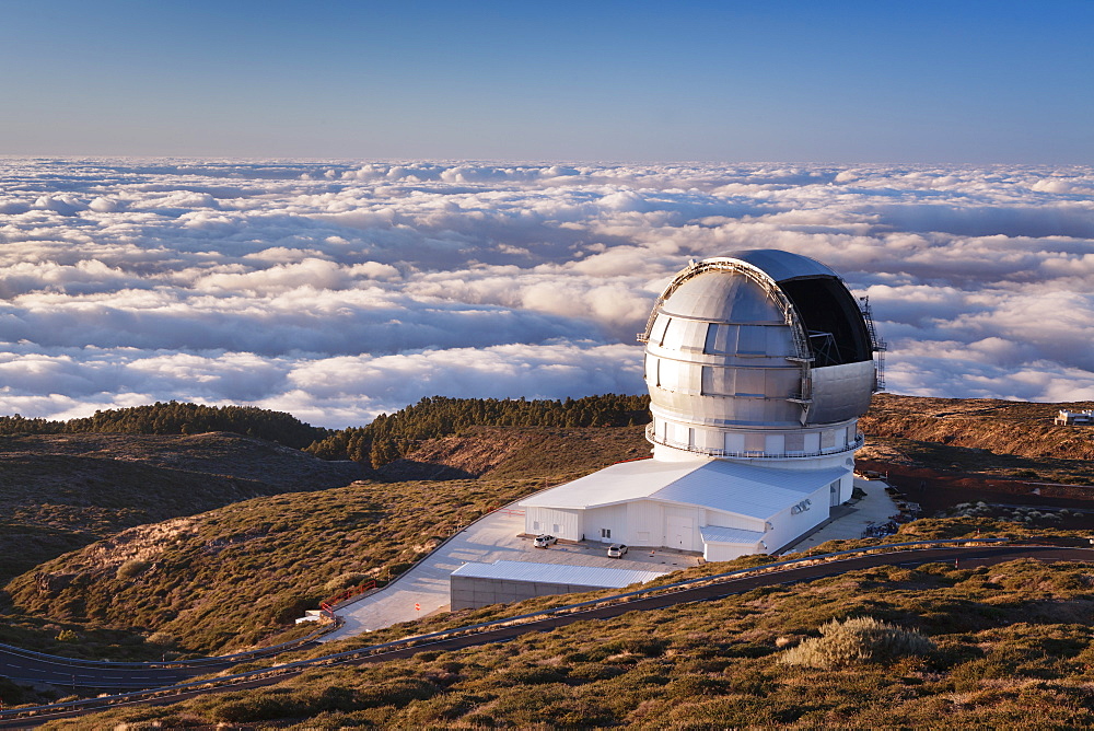 Observatory Gran Telescopio Canarias, Roque de los Muchachos, Parque Nacional de la Caldera de Taburiente, La Palma, Canary Islands, Spain, Europe