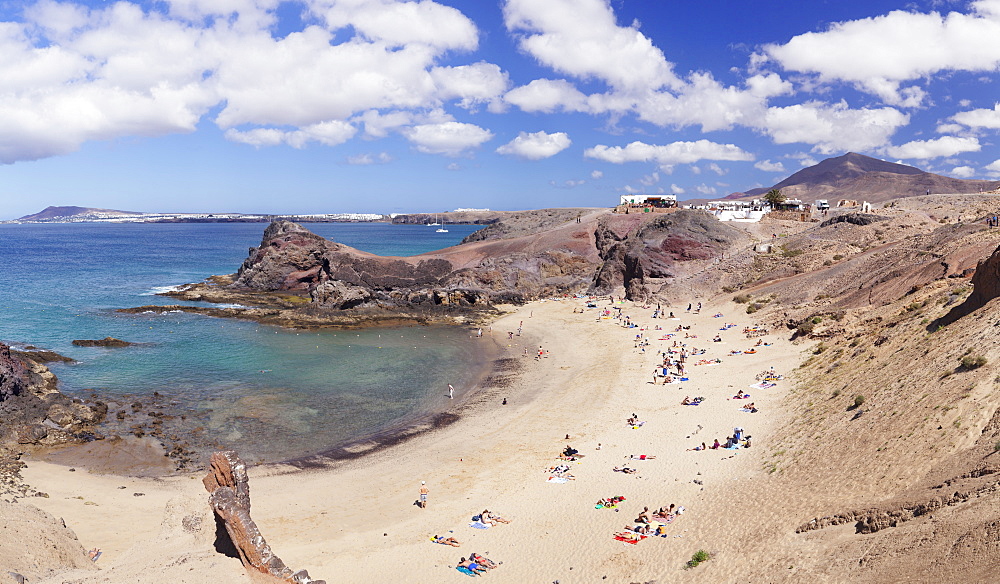 Playa Papagayo beach, near Playa Blanca, Lanzarote, Canary Islands, Spain, Atlantic, Europe