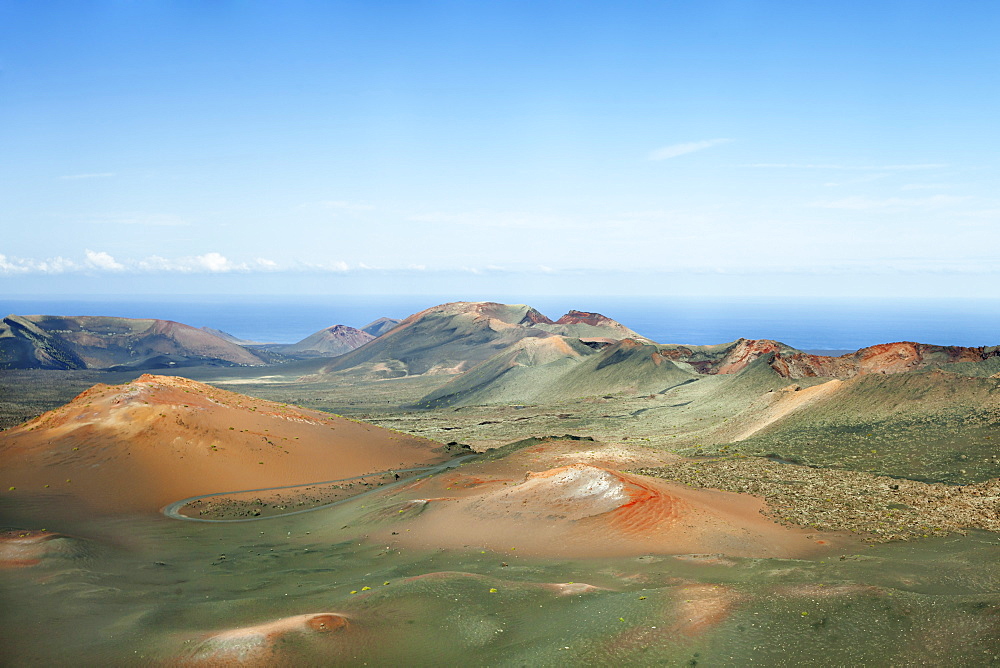 Ruta de los Volcanes, Montanas del Fuego, Parque National de Timanfaya, Lanzarote, Canary Islands, Spain, Atlantic, Europe