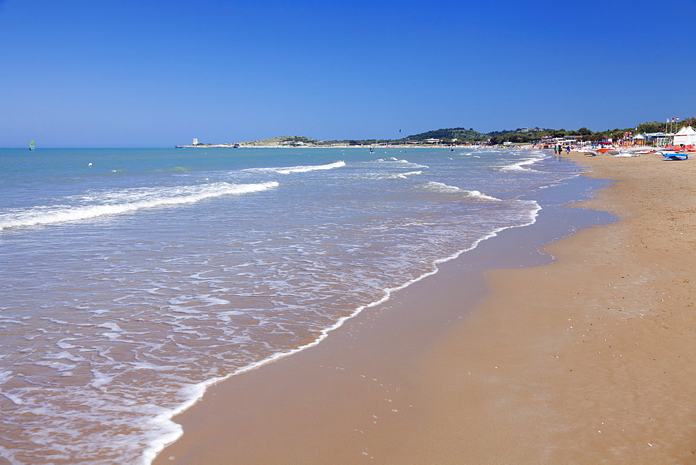 Baia di Sfinale bay, Torre di Sfinale tower, Gargano, Foggia Province, Puglia, Italy, Mediterranean, Europe