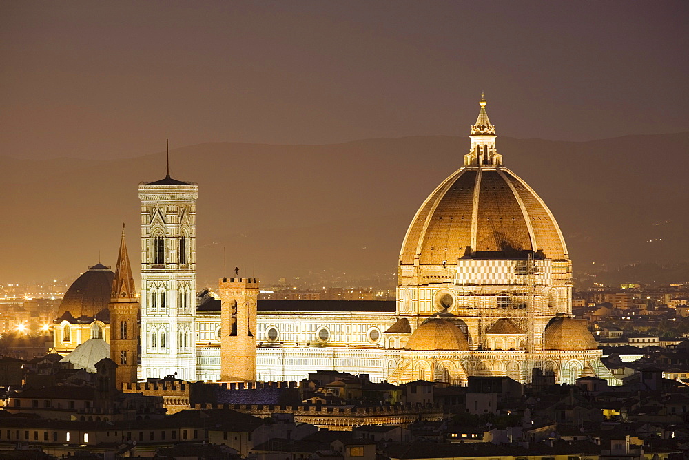 The Duomo and Campanile, UNESCO World Heritage Site, Florence, Tuscany, Italy, Europe