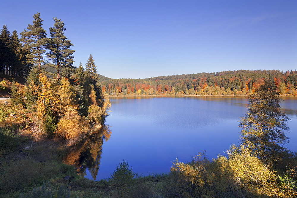 Schwarzenbach reservoir, Schwarzenbachtalsperre, near Forbach, Black Forest, Baden Wurttemberg, Germany, Europe