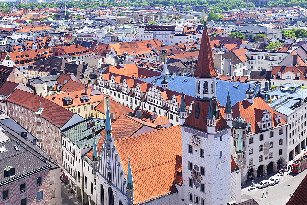 Old town hall (Altes Rathaus) at Marienplatz Square, Munich, Bavaria, Germany, Europe