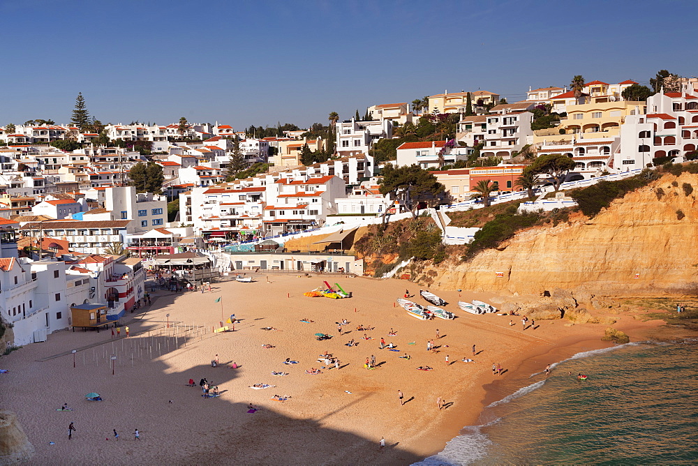 Praia da Carvoeiro beach, Carvoeiro, Algarve, Portugal, Europe