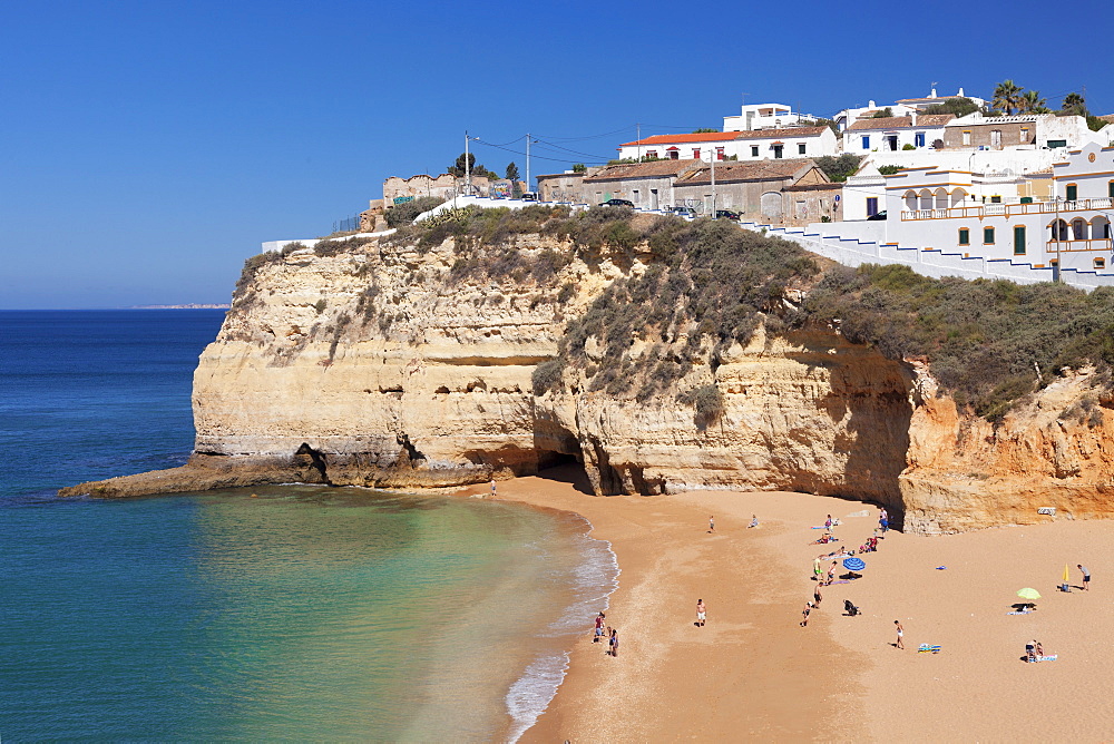 Praia da Carvoeiro beach, Carvoeiro, Algarve, Portugal, Europe