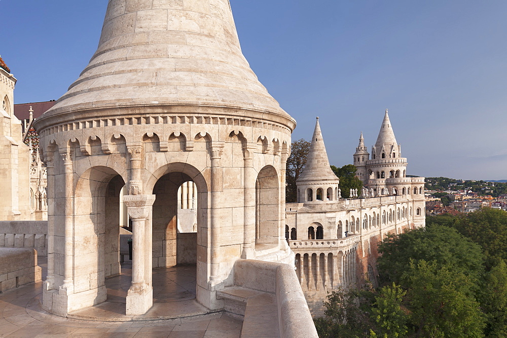 Fisherman's Bastion, Buda Castle Hill, Budapest, Hungary, Europe