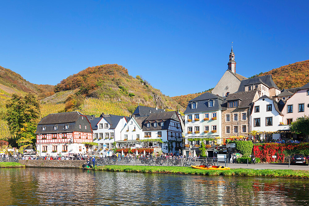 Beilstein on Moselle River, St. Joseph Church, Rhineland-Palatinate, Germany. Europe