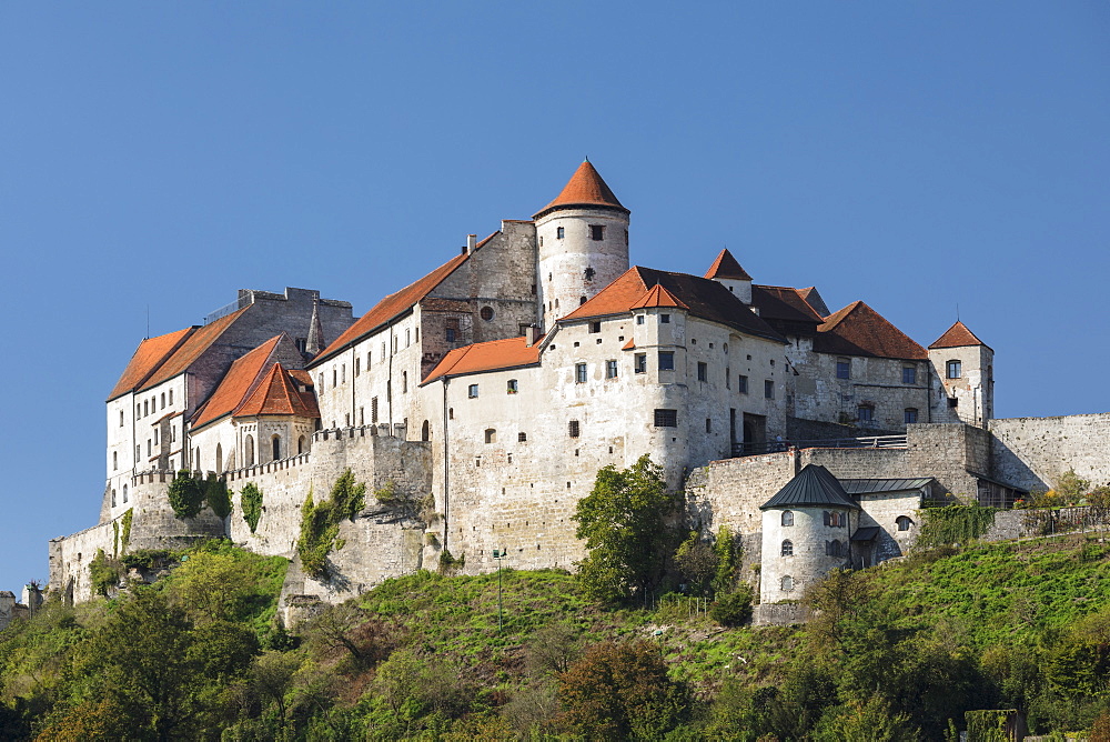 Burghausen Castle in Burghausen, Germany, Europe