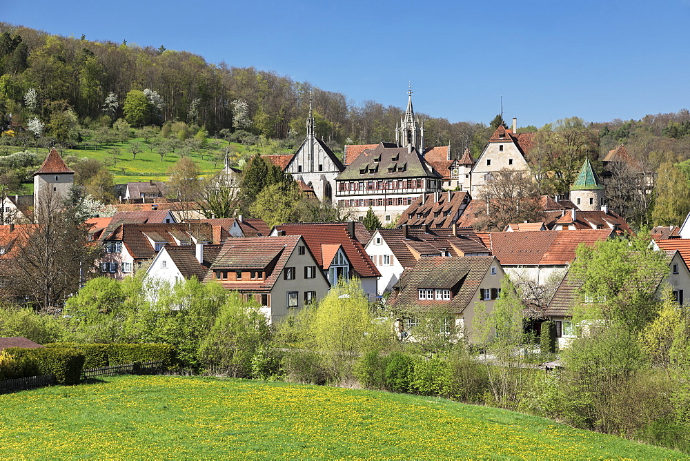 Bebenhausen Monastery near Tuebingen, Schoenbuch Nature Park, Baden-Wurttemberg, Germany, Europe