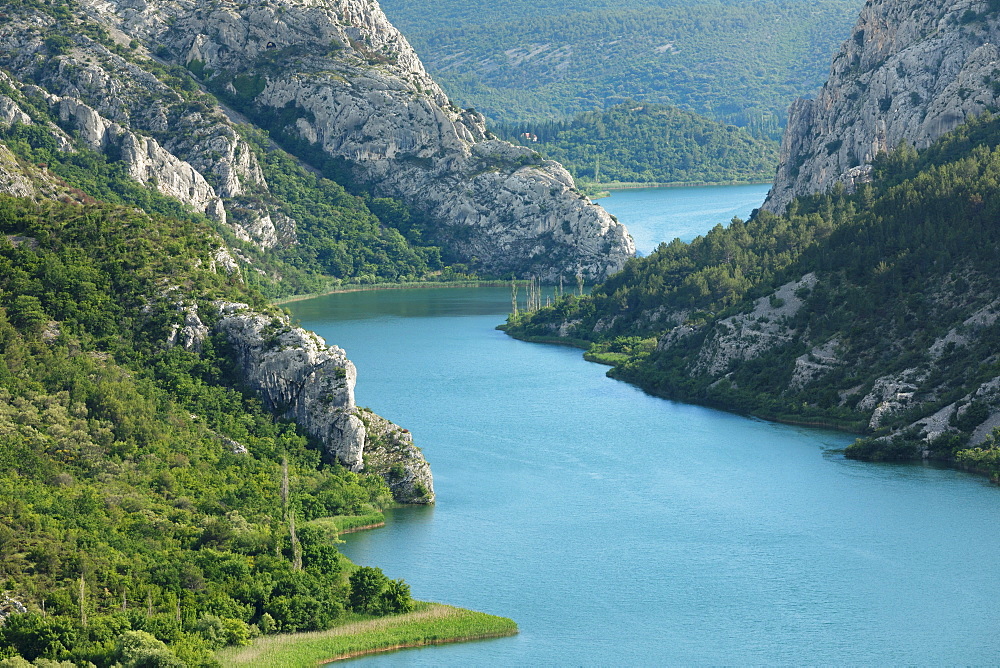 Medu Gredama Valley, Krka River, Krka National Park, Dalmatia, Croatia, Europe