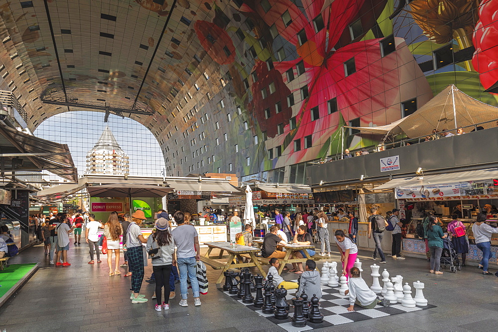 Markthal, New Market Hall, Rotterdam, South Holland, Netherlands, Europe