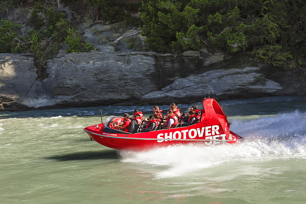 Shotover Jetboat, Shotover River, Queenstown, Otago, South Island, New Zealand, Pacific