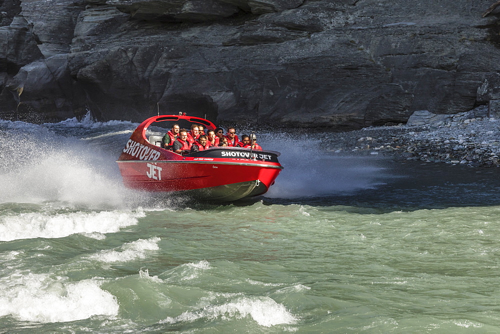 Shotover Jetboat, Shotover River, Queenstown, Otago, South Island, New Zealand, Pacific