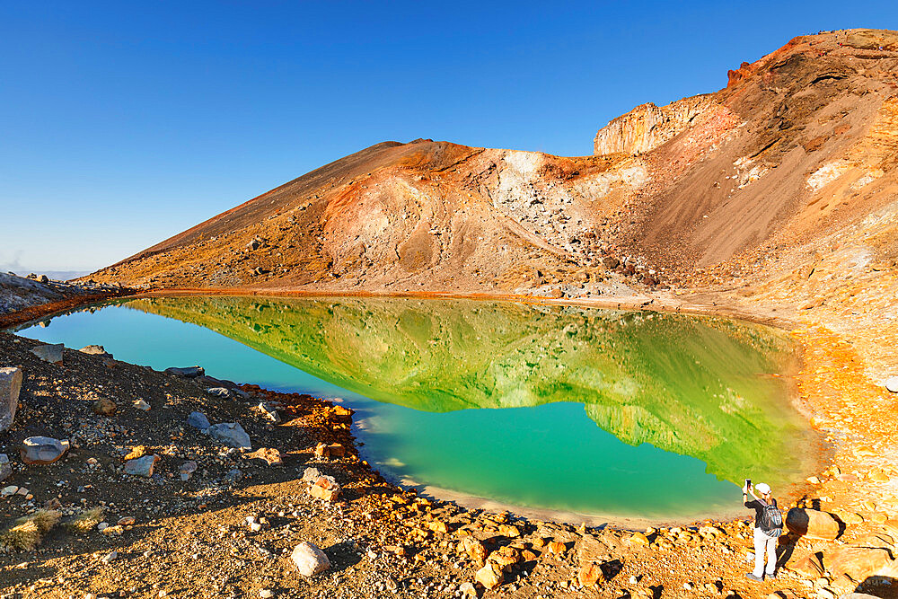 Emerald Lakes, Tongariro Alpine Crossing, Tongariro National Park, UNESCO World Heritage Site, North Island, New Zealand, Pacific