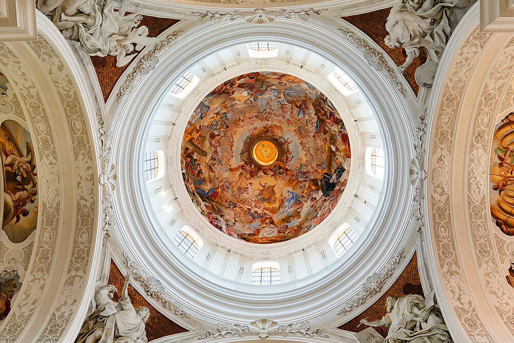 St. Martin Basilica in Weingarten, Upper Swabian Baroque Route, Upper Swabia, Baden-Wurttemberg, Germany, Europe