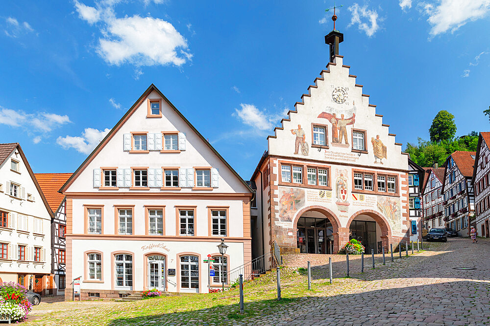 Town Hall, Schiltach, Kinzigtal Valley, Black Forest, Baden-Wurttemberg, Germany, Europe