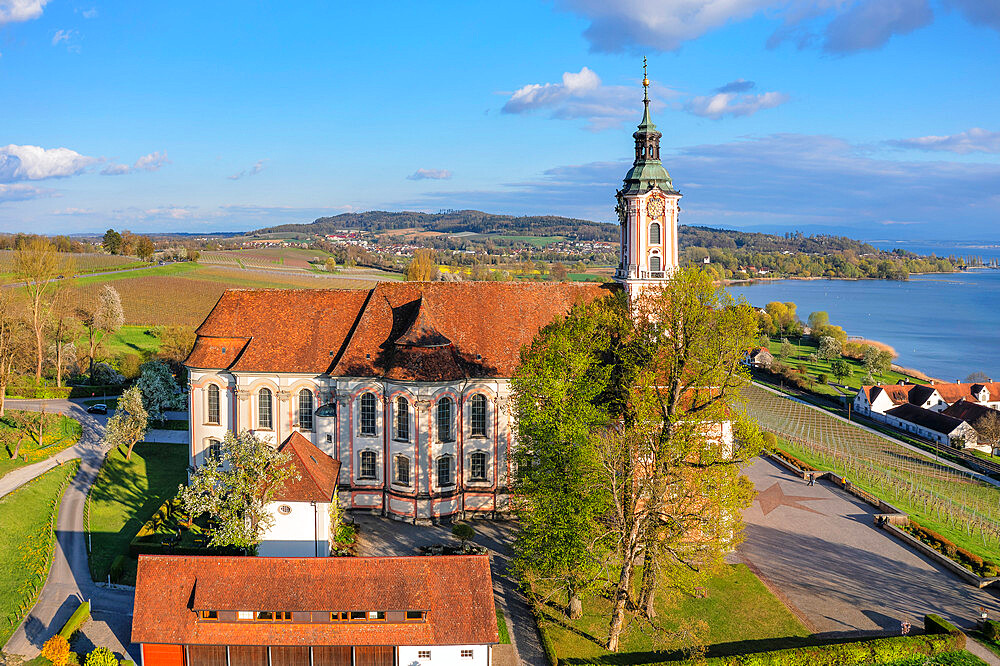 Pilgrimage church Birnau near Birnau, Unteruhldingen, Lake Constance, Upper Swabia, Baden Wurttemberg, Germany, Europe