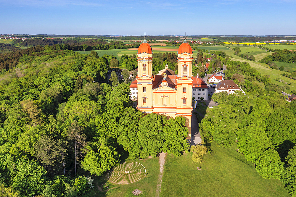 Wallfahrtskirche Schonenberg, Ellwangen, Schwabische Alb, Baden- Wurttemberg, Germany, Europe