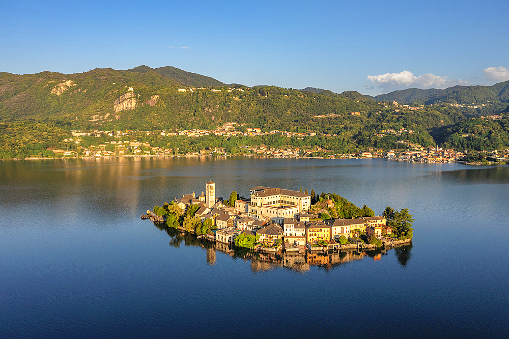 Lake Orta, San Giulio Island, Lago d'Orta, Piedmont, Italian Lakes, Italy, Europe