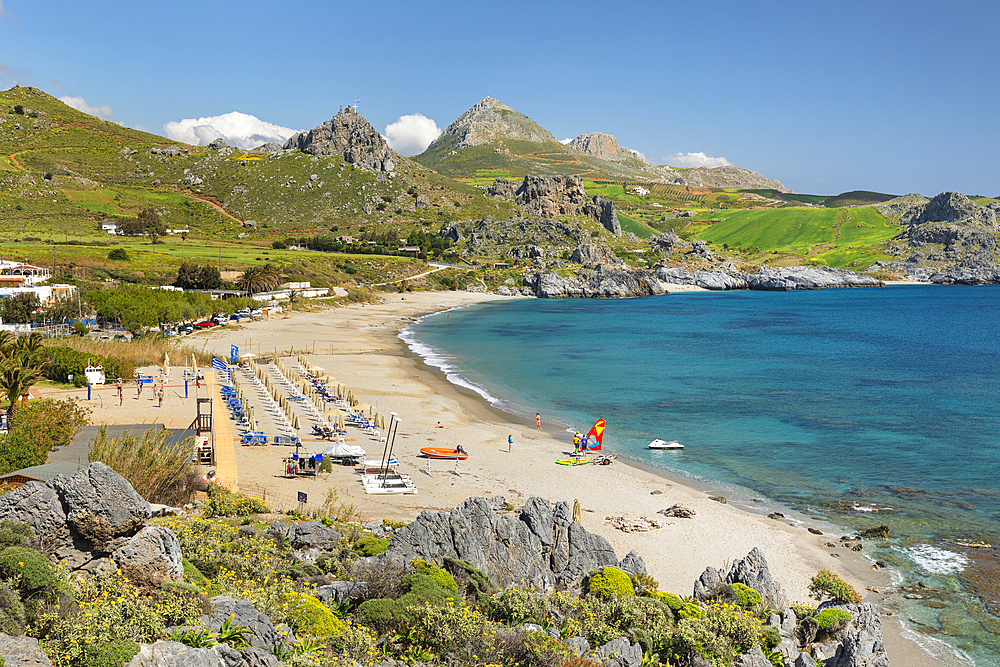 Damnoni Beach, Plakias, Rethymno; Crete, Greek Islands, Greece, Europe