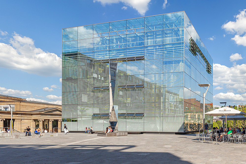 Art Museum at Schlossplatz Square, Stuttgart, Baden-Wurttemberg, Germany, Europe