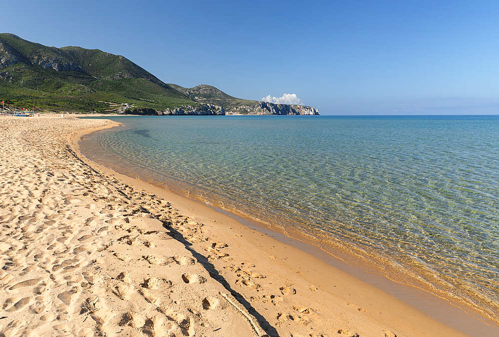 Portixeddu beach, Sulcis Iglesiente district, Sardinia, Italy, Mediterranean, Europe