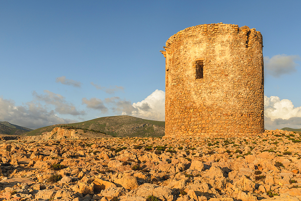 Torre di Cala Domestica, Buggerru, Costa Verde, Sulcis Iglesiente district, Sardinia, Italy, Mediterranean, Europe