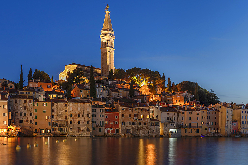 Old town with Cathedral of St. Euphemia, Rovinj, Istria, Croatia