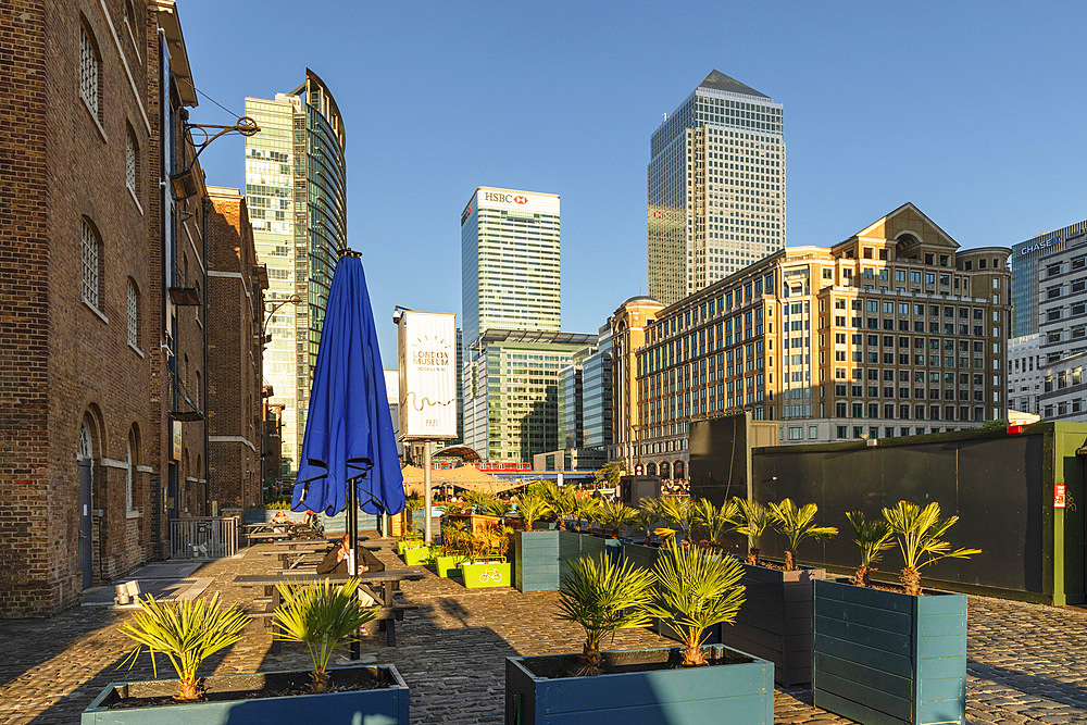West India Quay at Dockland Museum, Canary Wharf, London, England,