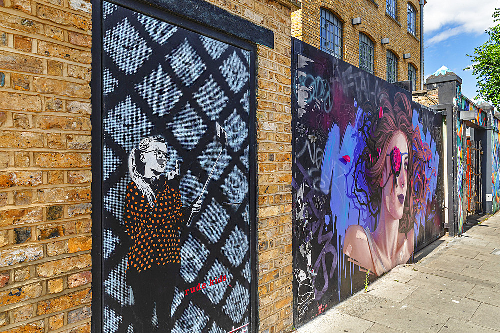 Graffitis , Camden Town, London, England,