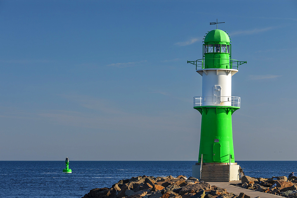 lighthouse of Warnemünde, Baltic Sea, Mecklenburg-Western Pomerania, Germany