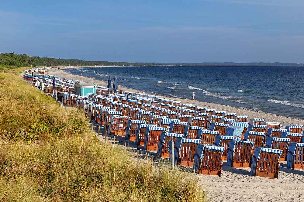 Beach of Binz, Ruegen Island, Baltic Sea, Mecklenburg-Western Pomerania, Germany