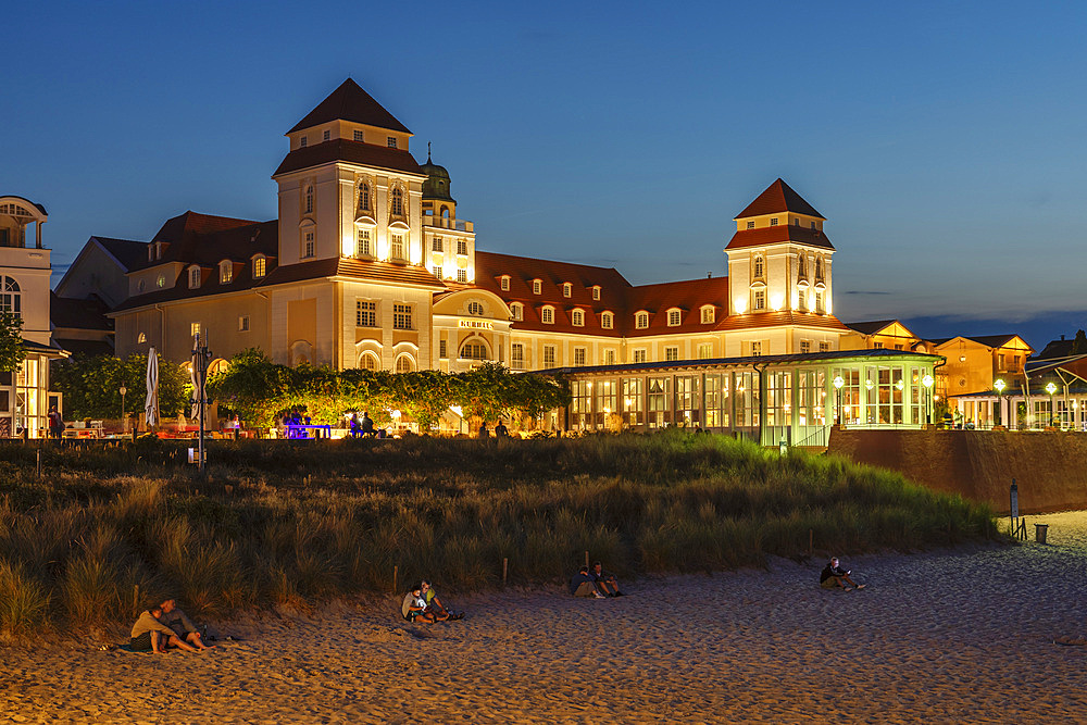 Spa house, Binz, Ruegen Island, Baltic Sea, Mecklenburg-Western Pomerania, Germany