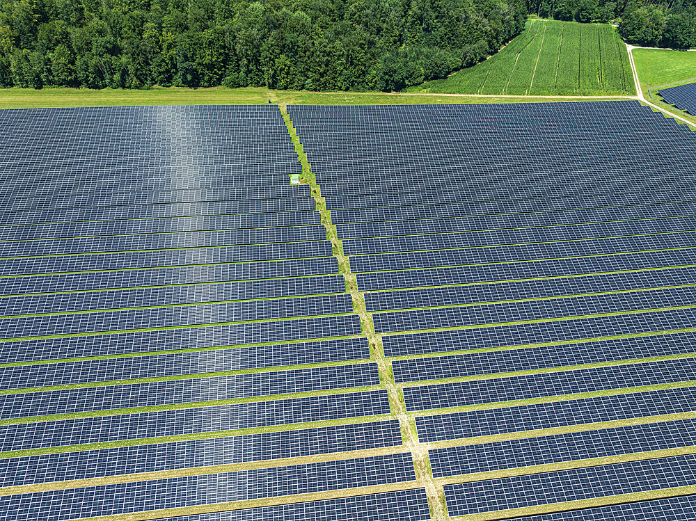 Solar Panels, Upper Swabia, Baden-Wurttemberg, Germany