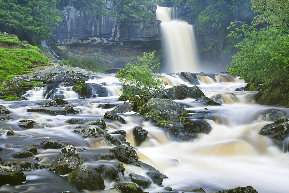 Thornton Force, Ingleton Waterfalls Walk, Yorkshire Dales National Park, North Yorkshire, England, United Kingdom, Europe