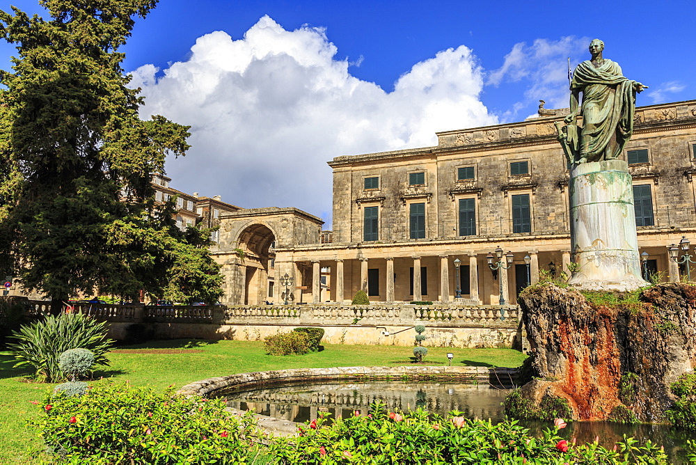 Palace of St. Michael and George (Royal Palace) (City Palace), Corfu Town, UNESCO World Heritage Site, Corfu, Ionian Islands, Greek Islands, Greece, Europe