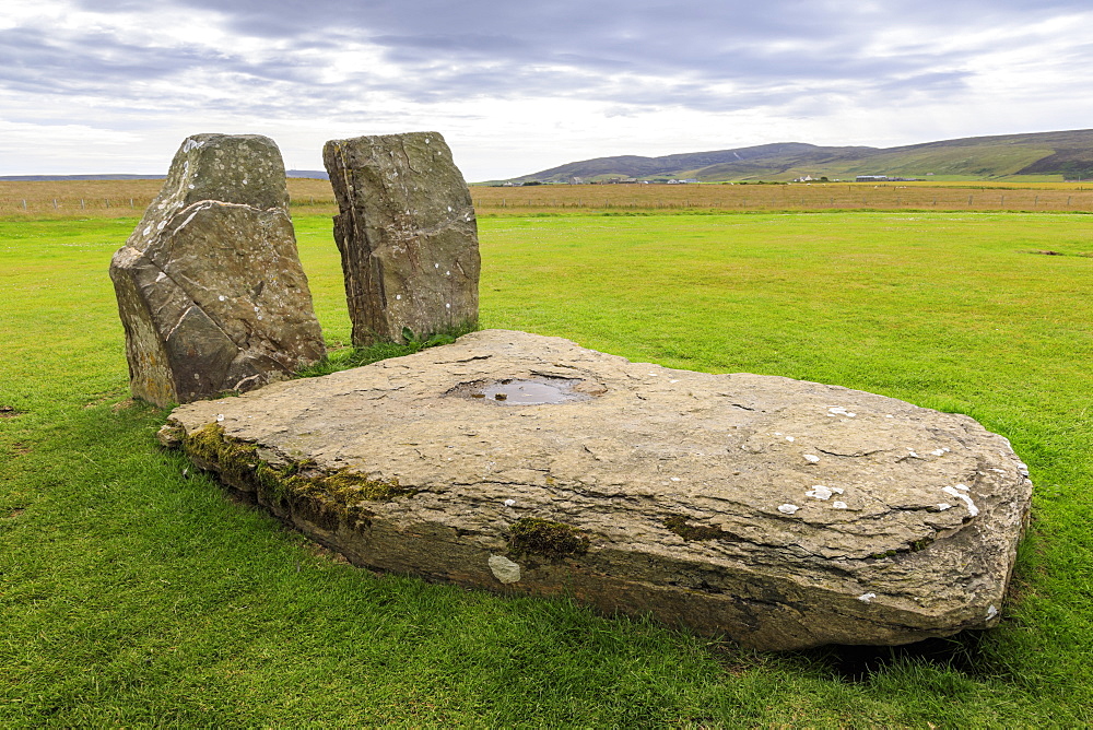 Standing Stones of Stenness in Orkney Islands, Scotland, Europe