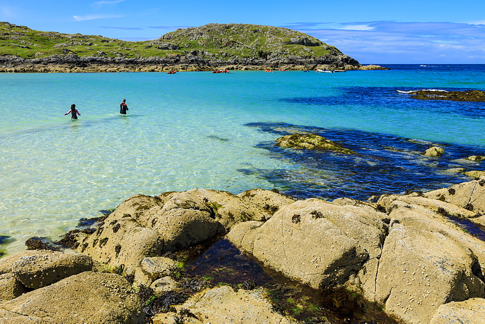 Achmelvich beach in Highland, Scotland, Europe