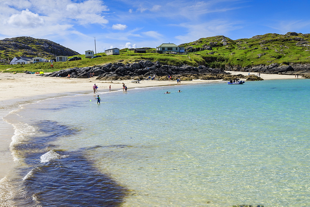 Achmelvich beach in Highland, Scotland, Europe