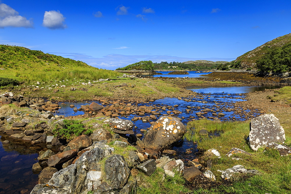 Coastline in Rhegreanoch, Scotland, Europe