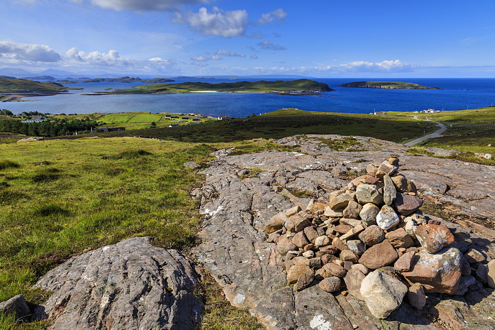 Cairn in Achiltibuie, Scotland, Europe