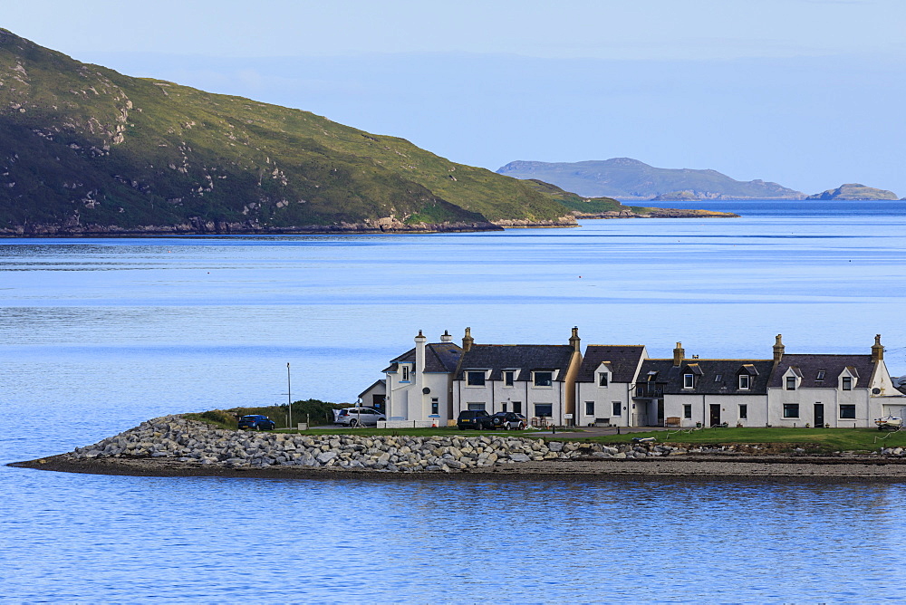 Cottages by Loch Broom in Ullapool, Scotland, Europe