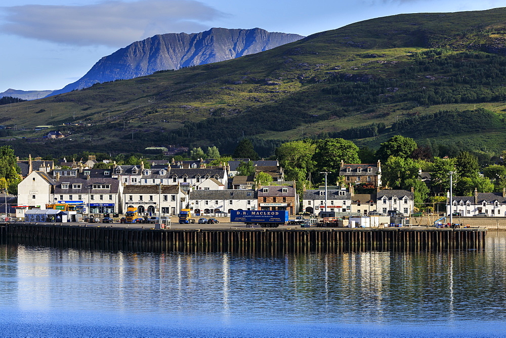 Cottages by Loch Broom in Ullapool, Scotland, Europe