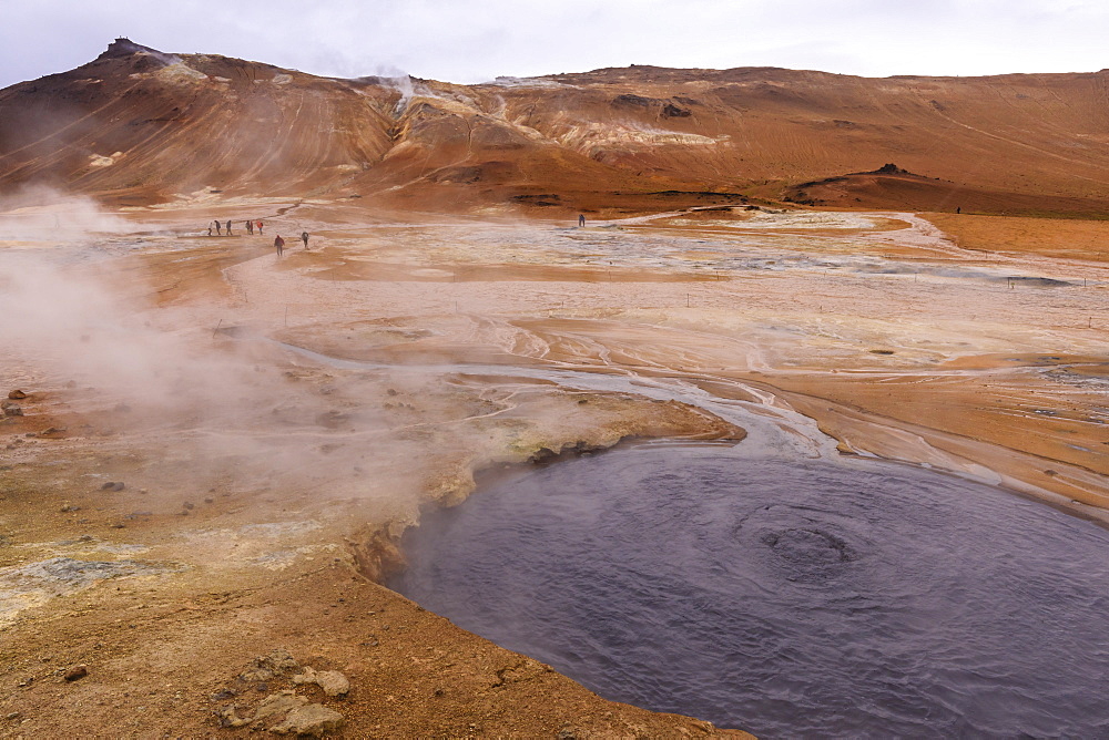 Namafjall Geothermal Area in Iceland, Europe