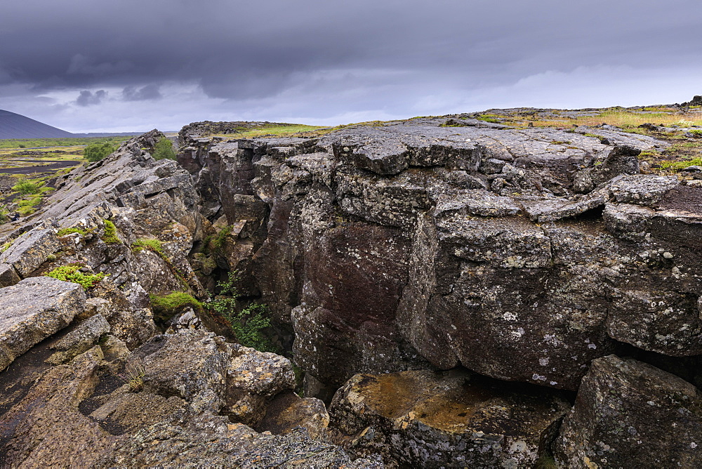 Grjotagja cave near Lake Myvatn in Iceland, Europe