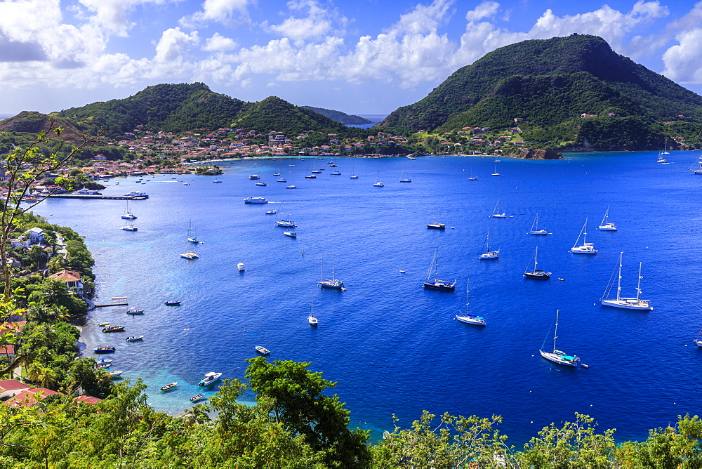 Beautiful Les Saintes Bay from Fort Napoleon, Bourg des Saintes, Terre de Haut, Iles Des Saintes, Guadeloupe, Leeward Islands, West Indies, Caribbean, Central America